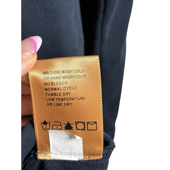 Driftwood Layla XS Dress Tunic Navy Blue Cotton Embroidered Peacock Floral Boho - Picture 9 of 13